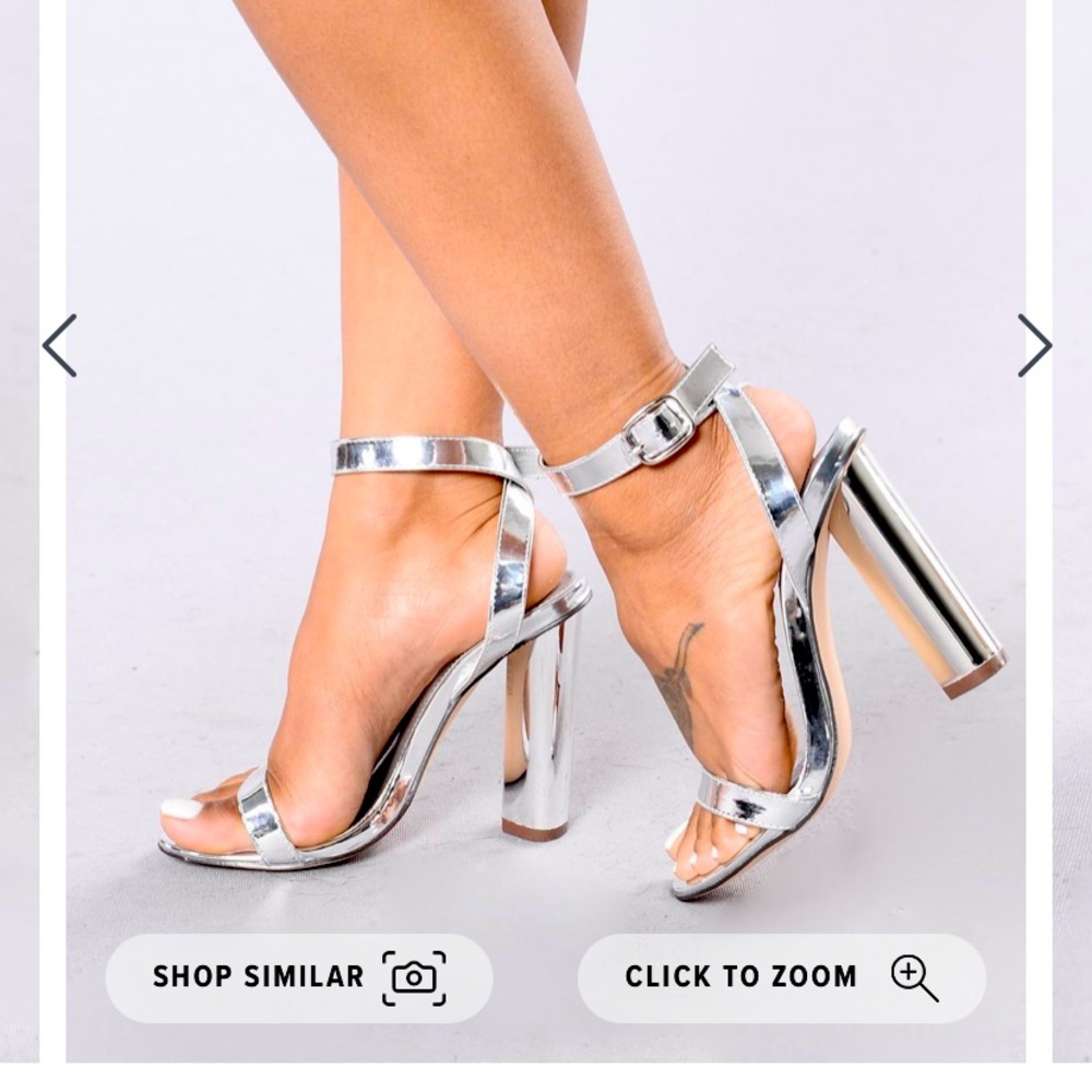 Silver high Heels